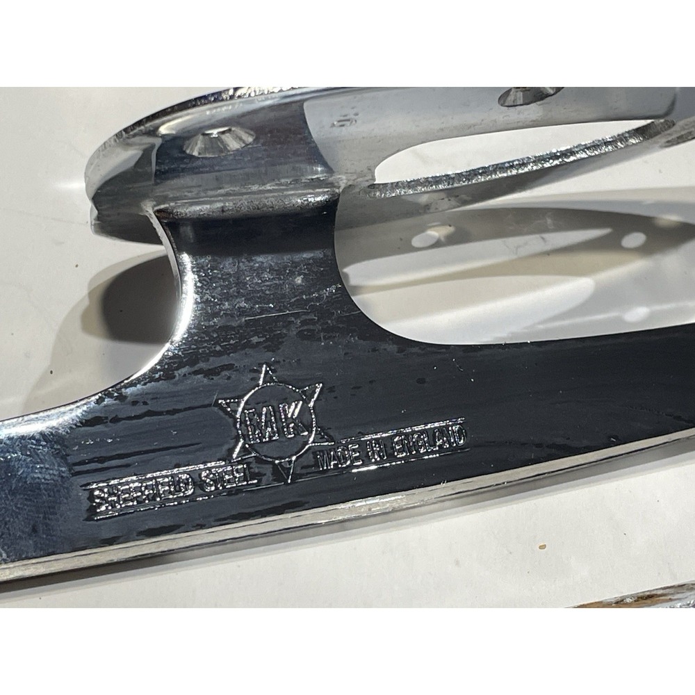 Vintage MK Professional Figure Skating Blades Size 9 Sheffield Steel England - Picture 2 of 6